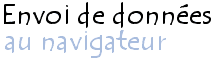 L'affichae de données sur le navigateur avec les CGI